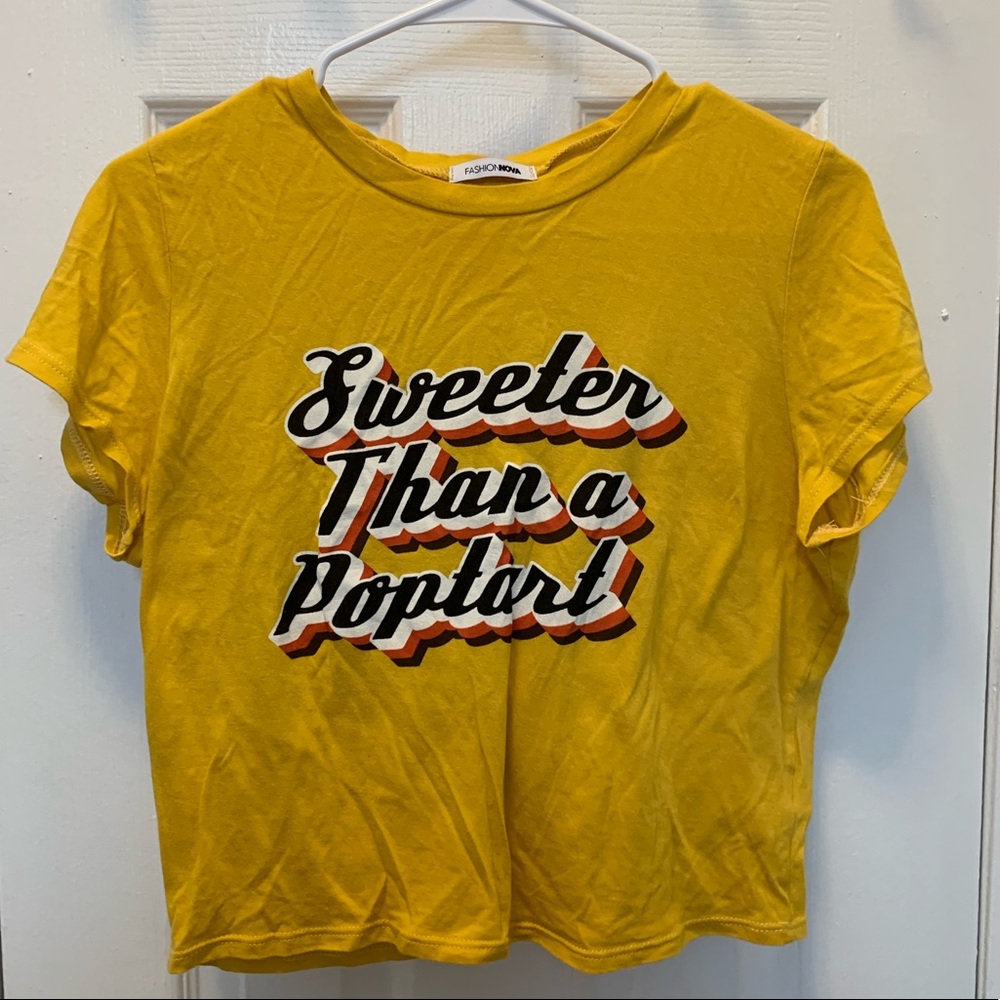 Fashion Nova Cropped Graphic Tee
